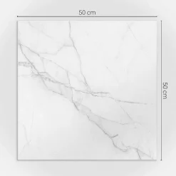 Wallfluent Panneau Mural 50x50 cm Motif Marbre Élégant 4 pièces