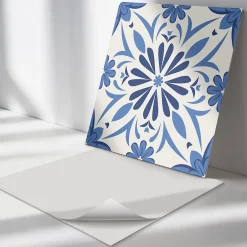 Wallfluent Panneau Mural 50x50 cm Motif Floral En Arrière-Plan 4 pièces