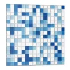 Panneau Mural 50x50 cm Mosaïque Dans Des Tons De Bleu 4 pièces-Wallfluent Hot