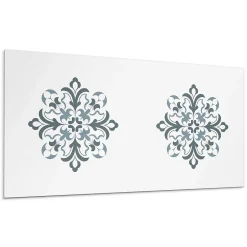 Wallfluent Panneau Mural 100x50 cm Motif Floral Orné 1 pièce