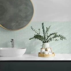 Panneau Mural 100x50 cm Motifs En Mosaïque Géométrique 1 pièce-Wallfluent