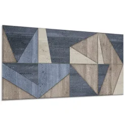 Panneau Mural 100x50 cm Motif À Chevrons 1 pièce-Wallfluent Discount