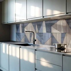 Panneau Mural 100x50 cm Motif À Chevrons 1 pièce-Wallfluent Discount