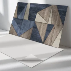 Panneau Mural 100x50 cm Motif À Chevrons 1 pièce-Wallfluent Discount