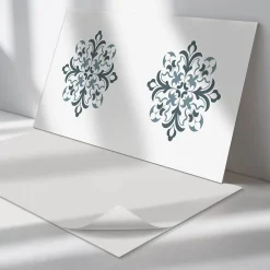 Wallfluent Panneau Mural 120x60 cm Motif Floral Orné 1 pièce