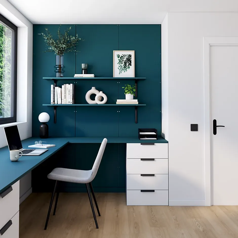 Panneau Ninna OSB-3 bleu 122 x 60 x 1,5 cm-Foge Discount