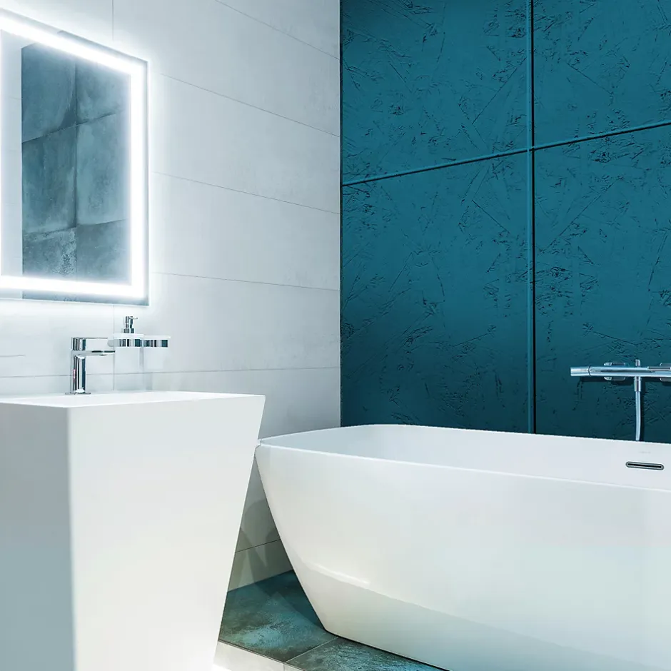 Panneau Ninna OSB-3 bleu 122 x 60 x 1,5 cm-Foge Discount