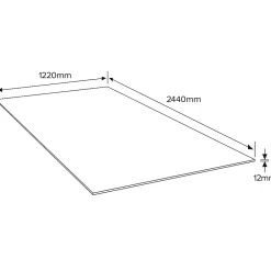 Panneau OSB 3 - 244 x 122 cm, ép.12 mm (vendu au panneau)