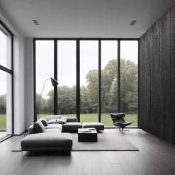 Panneau OSB-3 peint noir 122 x 60 x 1,5 cm-Foge New