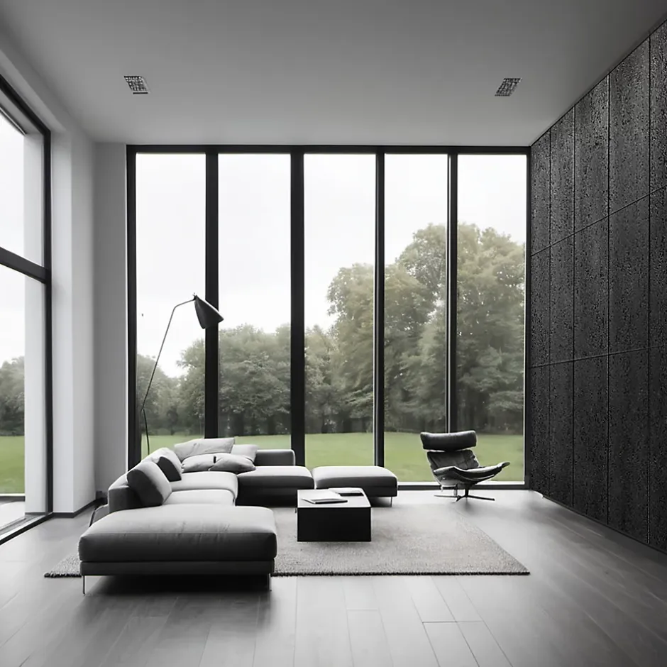 Panneau OSB-3 peint noir 122 x 60 x 1,5 cm-Foge New