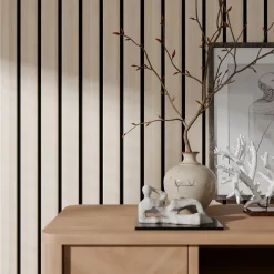 Radex Panneau tasseau décoratif Maya en MDF effet frêne 275X90CM ép.14mm