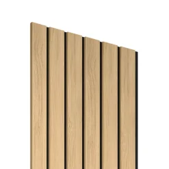 Panneau tasseau décoratif Maya en MDF effet chêne 275X90CM ép.14mm-Radex