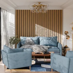 Panneau tasseau décoratif Maya en MDF effet chêne 275X90CM ép.14mm-Radex