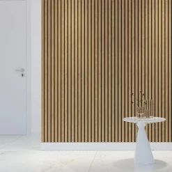 Panneau tasseau décoratif en MDF noir 90 x 280 cm- New