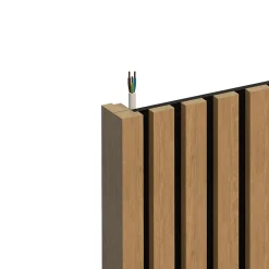 Panneau tasseau décoratif en MDF noir 90 x 280 cm- New