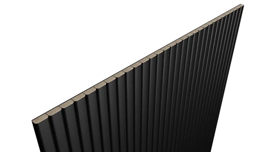 Panneau tasseau flexible Ella 90x40 cm – Lamelles MDF finition blanc sur tissu-Radex Best