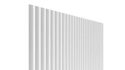 Radex Panneau tasseau flexible Ella 90x40 cm – Lamelles MDF finition noir sur tissu