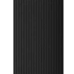 Panneau tasseau flexible Ella 275x60 cm – Lamelles MDF finition noire sur tissu-Radex Online