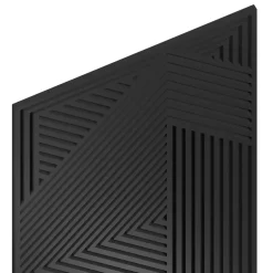 Radex Panneau tasseau MDF Joy décor diagonal noir 240X60 cm
