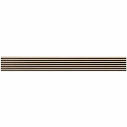 Panneau tasseaux bois 250 x 30 x 1,4 cm décor chêne / fond rigide noir - 0,75m²-Decoon Hot
