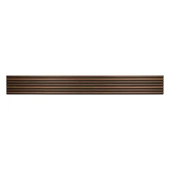 Panneau tasseaux bois 250 x 30 x 1cm - Lamelles chêne foncé véritable fond noir - 0,75m²-Decoon Sale