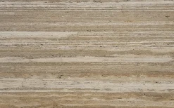 Panneau 2500x1200x25 mm en véritable Travertin strié sur composite à chants nus-Stone Evolution Hot