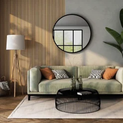 Panneaux Acoustiques Décoratifs en MDF Lot de 4, Chêne Blanc, 240x60cm-Kosmi Online