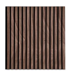 Floordirekt Panneaux acoustiques en aspect bois, 1 Pièce, 60 x 60 cm, Black Walnut