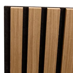 Neu.Holz Panneaux acoustiques Vang lot de 8 panneaux effet chêne foncé