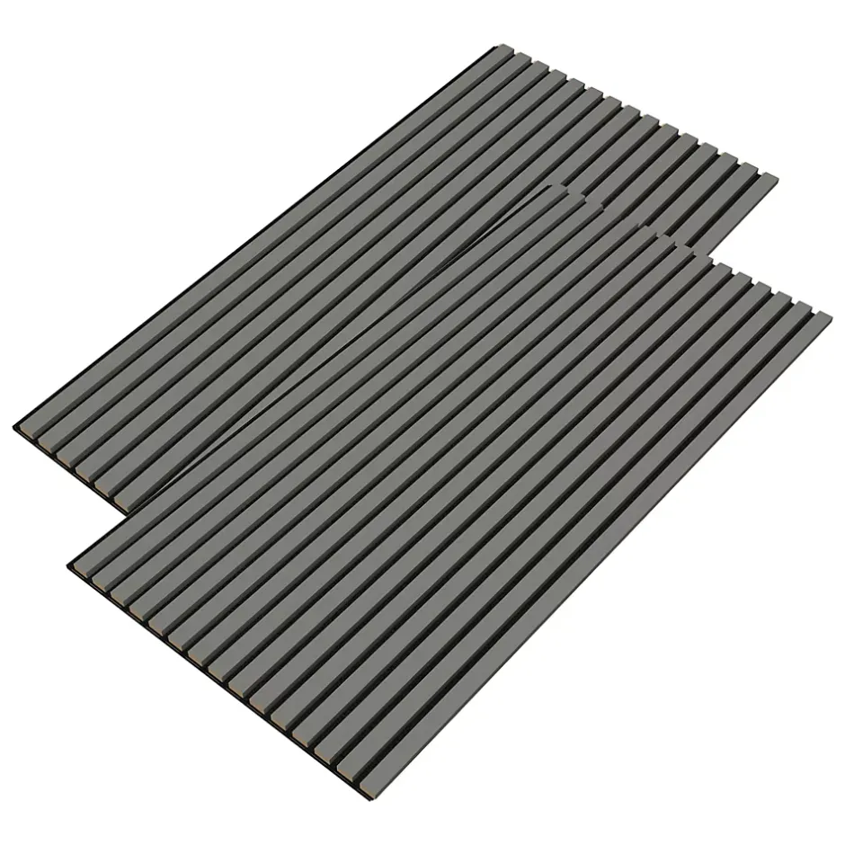 Neu.Holz Panneaux acoustiques Vang lot de 2 panneaux effet chêne gris clair