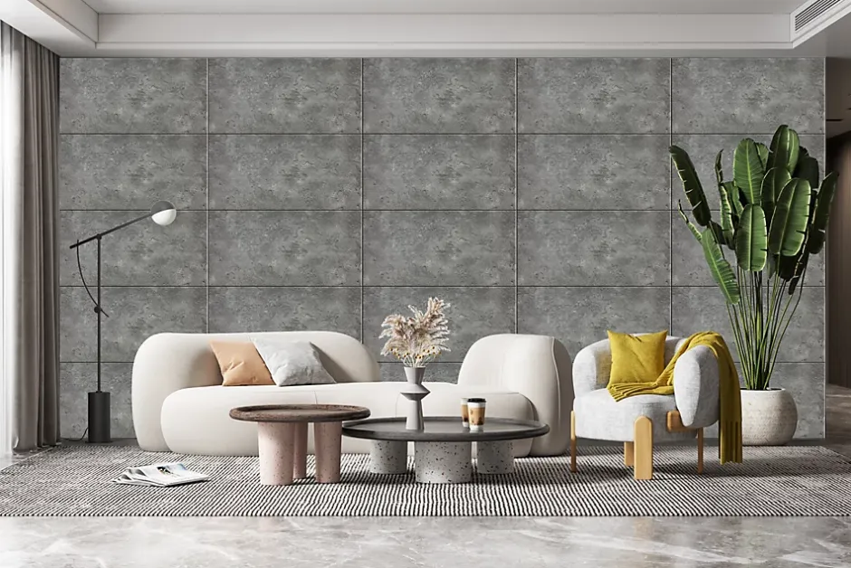 Panneaux décoratifs pour plafond et mur 7014XL Béton 6m² / 12 pièces.-Deccart Hot