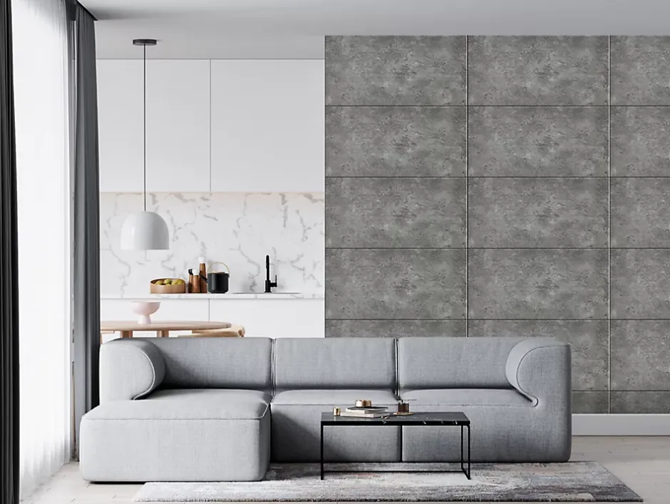 Panneaux décoratifs pour plafond et mur 7014XL Béton 6m² / 12 pièces.-Deccart Hot