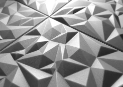 Deccart Panneaux de plafond et panneaux muraux Decoratif 3D Ametyst Gris 12m² / 48pièces