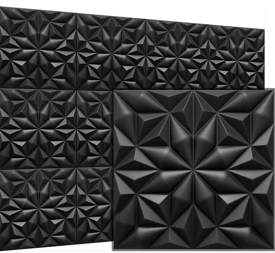 Panneaux de plafond et panneaux muraux Decoratif 3D Onyx Noir 5m² / 20pièces-Deccart Hot
