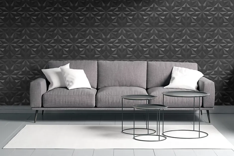 Panneaux de plafond et panneaux muraux Decoratif 3D Onyx Noir 5m² / 20pièces-Deccart Hot