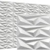 Panneaux de plafond et panneaux muraux Decoratif 3D Topaz Blanc 8m² / 32pièces-Deccart