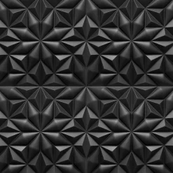 Deccart Panneaux de plafond et panneaux muraux Decoratif 3D Onyx Noir 2m² / 8pièces