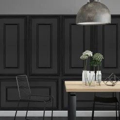 Deccart Panneaux de plafond et panneaux muraux Decoratif Rama Noir 20m² / 40pièces