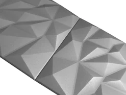 Deccart Panneaux de plafond et panneaux muraux Decoratif 3D Brylant Gris 8m² / 32pièces