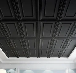 Panneaux de plafond et panneaux muraux Decoratif Rama Noir 10m² / 20pièces-Deccart Outlet