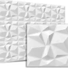 Panneaux de plafond et panneaux muraux Decoratif 3D Bursztyn Blanc 12m² / 48pièces-Deccart Best