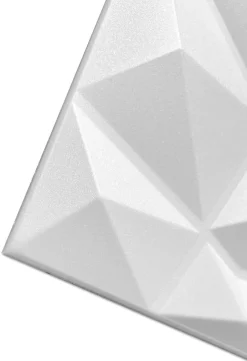 Panneaux de plafond et panneaux muraux Decoratif 3D Bursztyn Blanc 12m² / 48pièces-Deccart Best