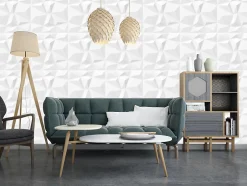 Panneaux de plafond et panneaux muraux Decoratif 3D Bursztyn Blanc 12m² / 48pièces-Deccart Best