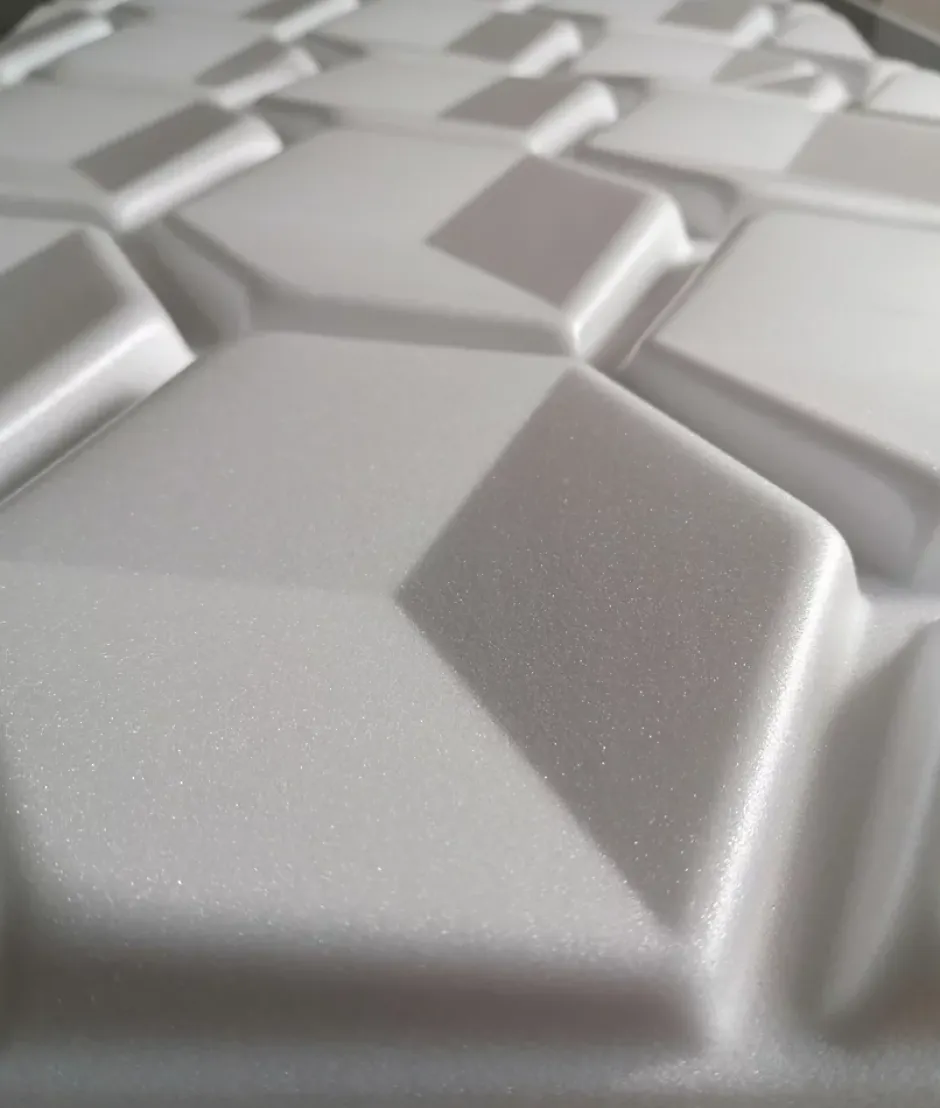 Deccart Panneaux de plafond et panneaux muraux Decoratif 3D Honey Blanc 12m² / 48pièces