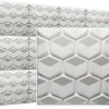 Panneaux de plafond et panneaux muraux Decoratif 3D Honey Blanc 5m² / 20pièces-Deccart Outlet