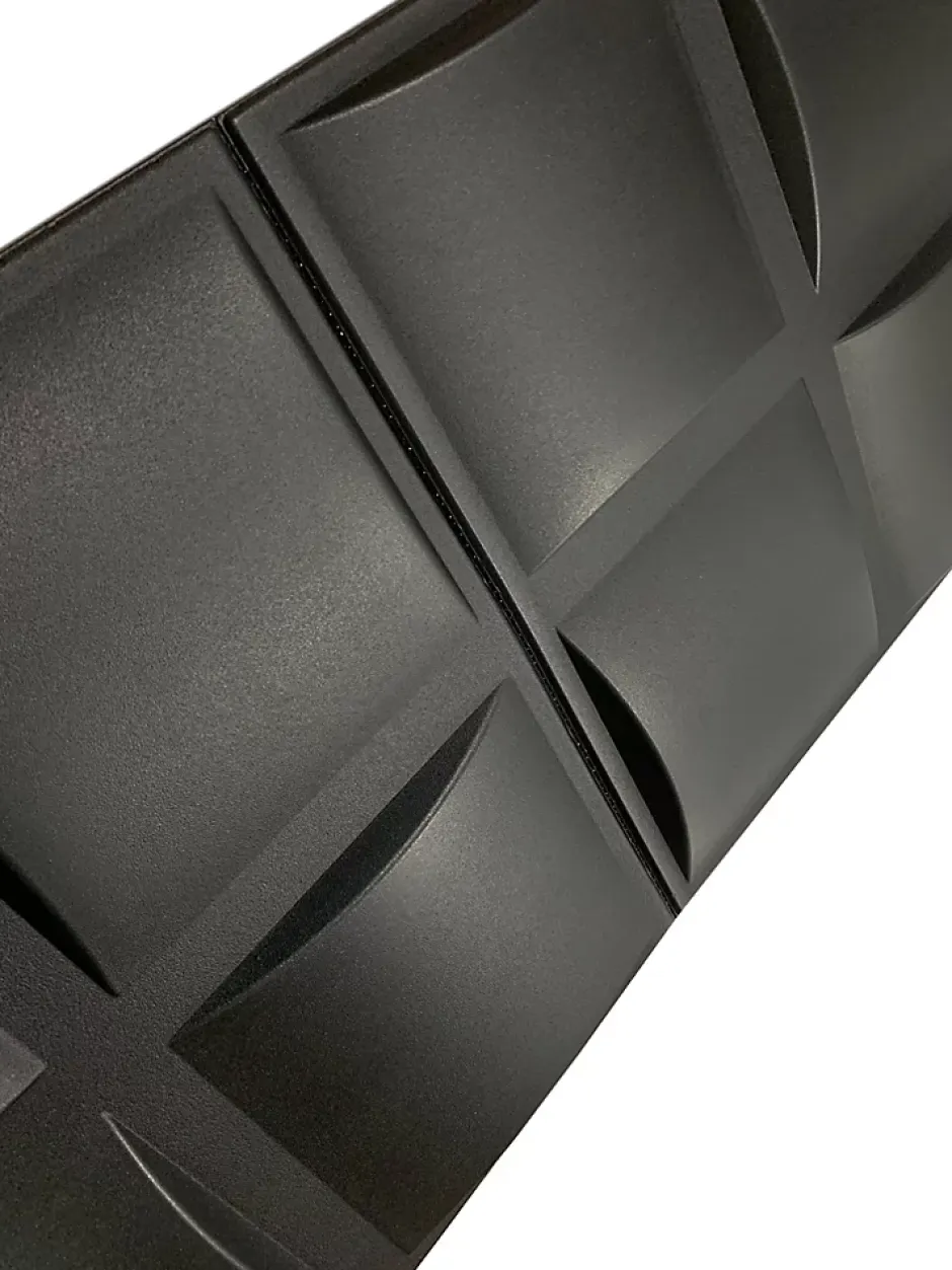 Deccart Panneaux de plafond et panneaux muraux Decoratif 3D Pled Noir 2m² / 8pièces