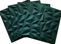 Panneaux de plafond et panneaux muraux Decoratif 3D Ametyst "62" Vert 8m² / 32pièces-Deccart Online