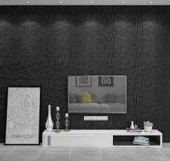 Deccart Panneaux de plafond et panneaux muraux Decoratif 3D Onyx Noir 2m² / 8pièces