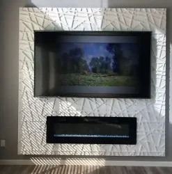 Panneaux de plafond et panneaux muraux Decoratif 3D Line Blanc 5m² / 20pièces-Deccart Clearance