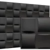 Panneaux de plafond et panneaux muraux Decoratif 3D Pled Noir 12m² / 48pièces-Deccart Sale